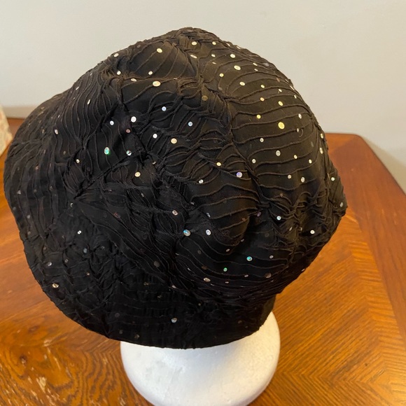 Black sequin hat - Picture 2 of 4
